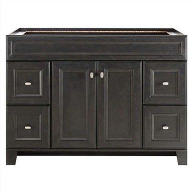 48 tommu grár baðherbergisskápur