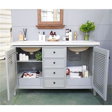 48 tommu tvöfaldur vaskur